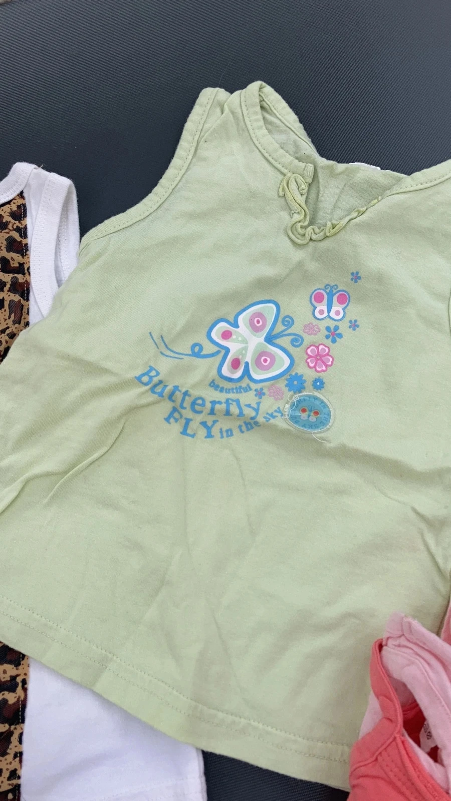 Lot débardeur vêtement bébé fille 24 mois enfant 2 ans garde robe – photo 9